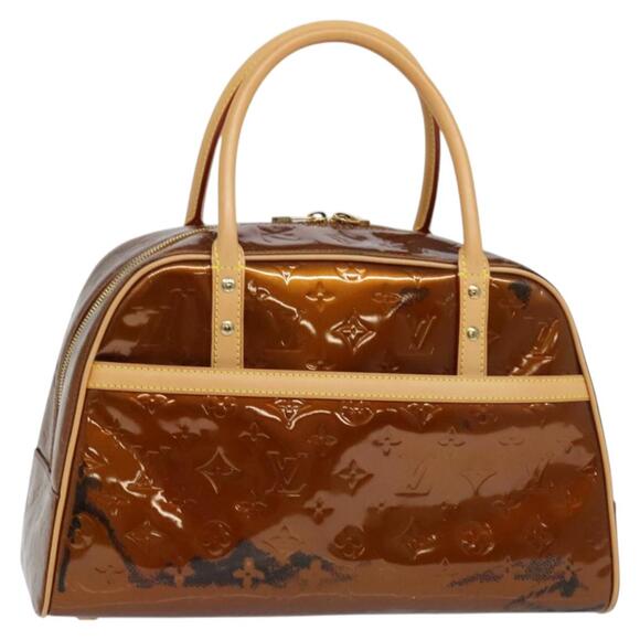 LOUIS VUITTON Monogram Vernis Tompkins Square Bag Bronze M91103 - Picture 1 of 16